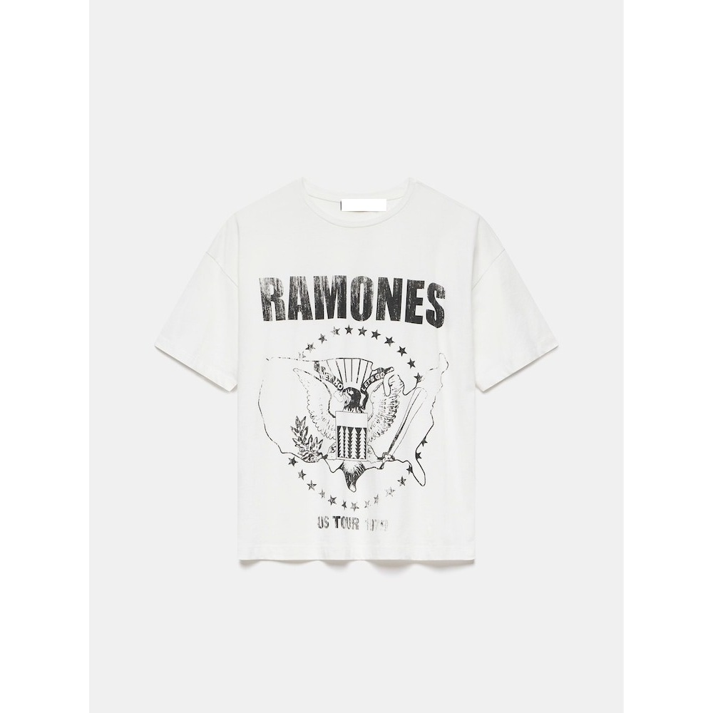 White Ramones Graphic T-Shirt